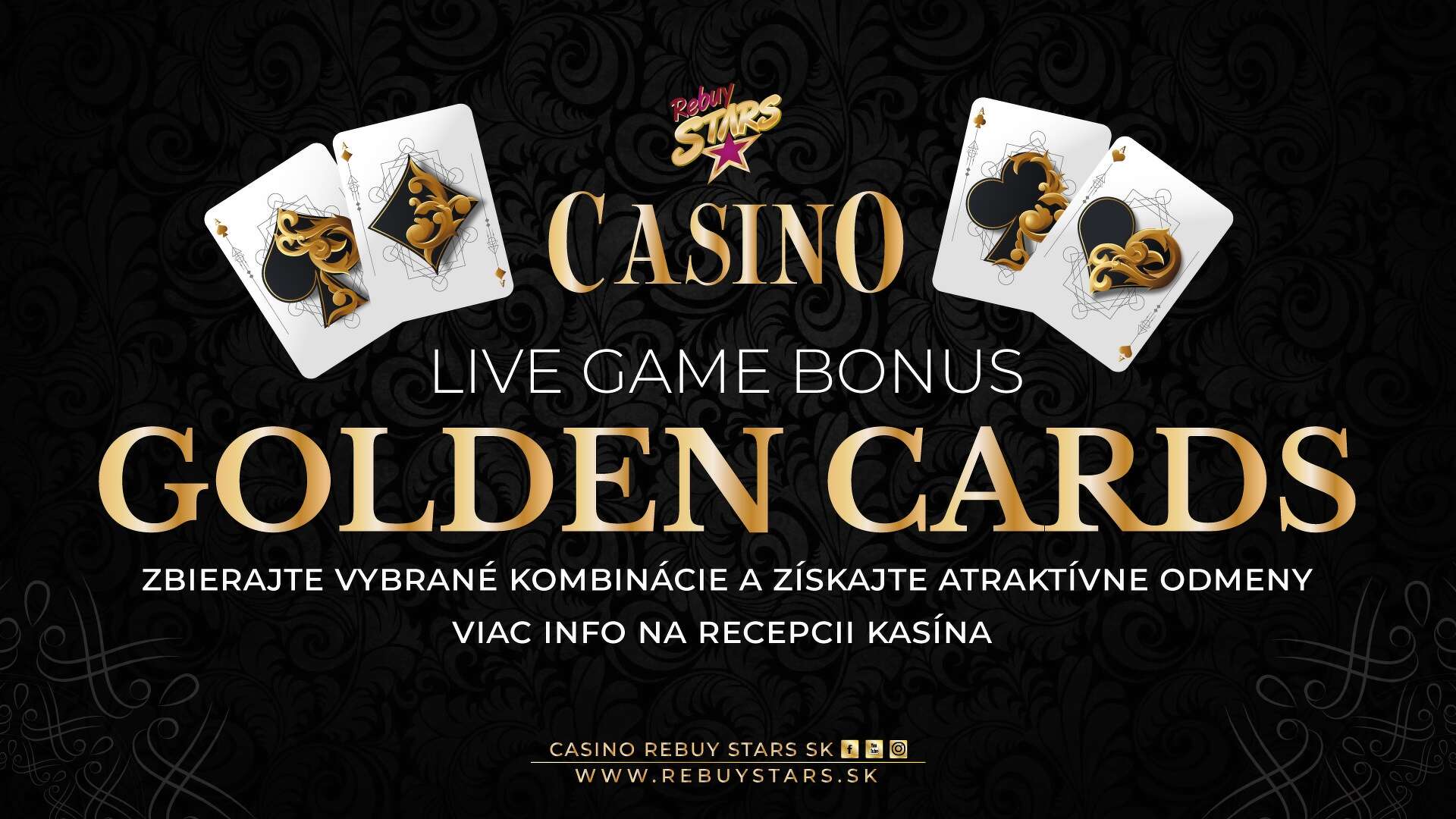 Golden Cards Bonus - Casino Rebuy Stars Zvolen